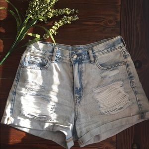 American Eagle high rise mom shorts